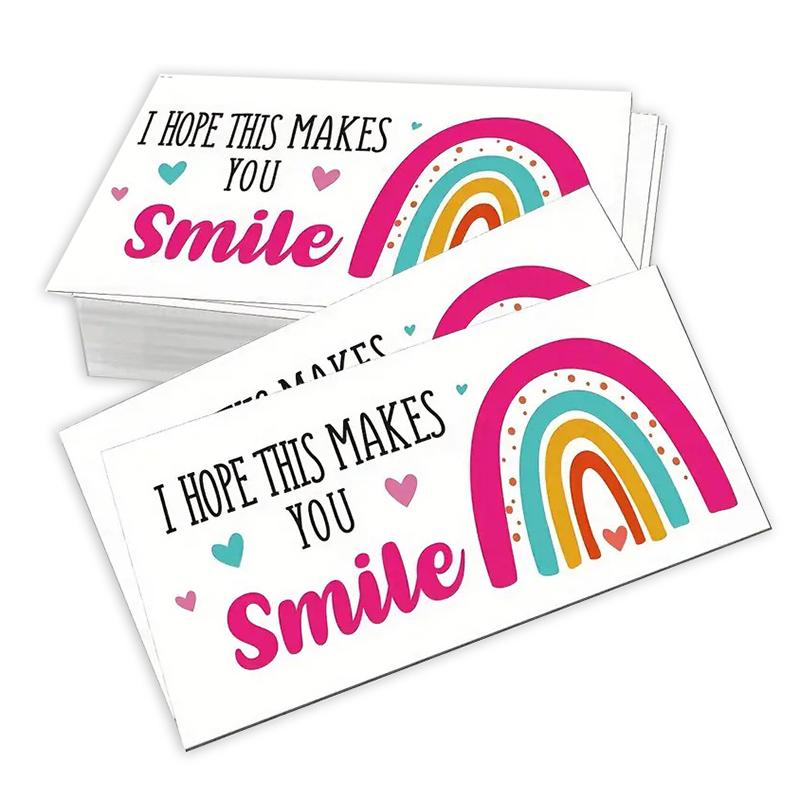 50 Sheets/Pack I Hope This Makes You Smile, Thank You Cards, Shopping Greeting Cards, Buy Thank You Cards For Customers