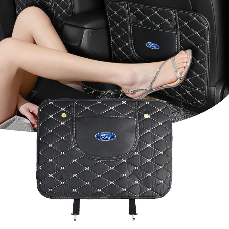 2025 Hot For Ford New Car Anti-Kick Mats Auto Seat Back Protector Cover For Children Car Back Seat Anti-Dirty Pad For Ford Fiest