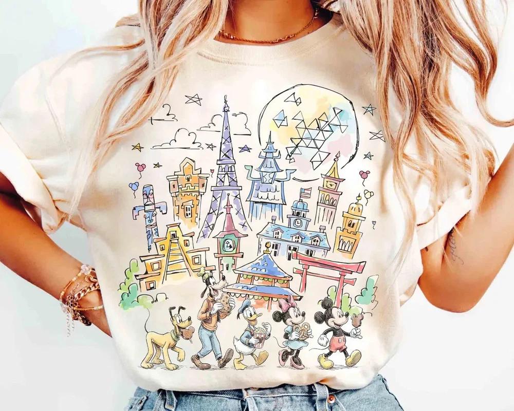Friends Epcot Natural T Shirt Unisex S