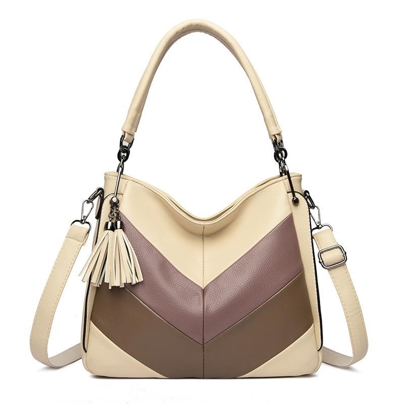 Tote Bag Woman Goes Out with Messenger Bag