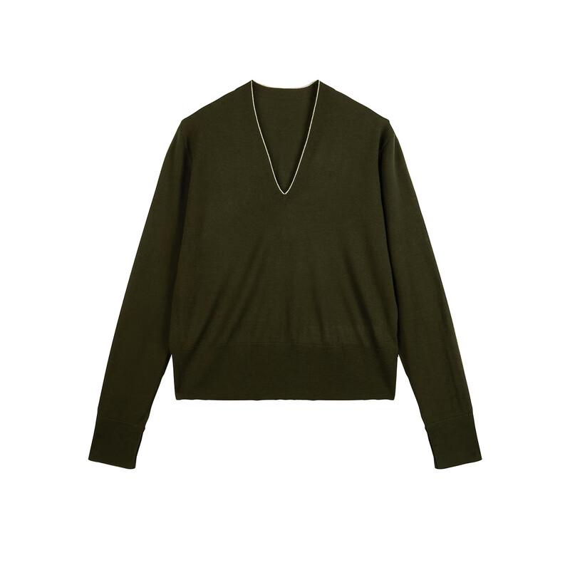 LESS V-Neck Cashmere Blend Pullover Sweater