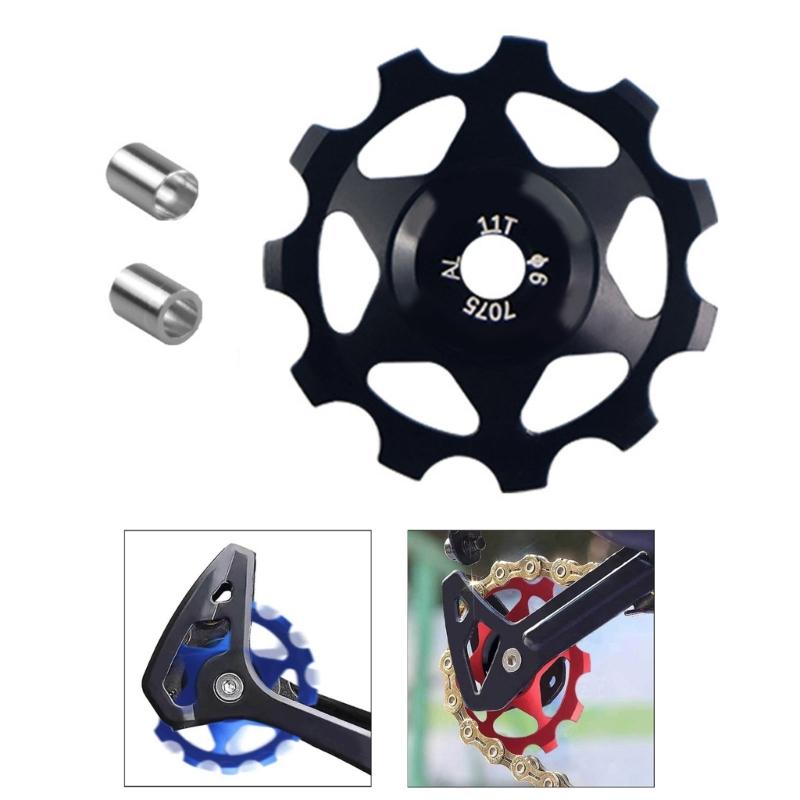 Bike Rear Derailleurs Pulleys Steel Bearing Pulleys 11T Aluminiums Alloys Jockeys Wheel Bike Part Easy Installation