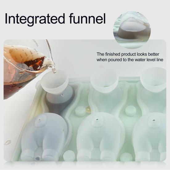 Alpaka Forma na led Silikonová Bez BPA Snadné vyjmutí Forma na nanuky Opakovaně použitelná Forma na mýdlo a svíčky DIY Výrobník zmrzliny pro Domácí Kuchyni Venkovní Cestování Stolování