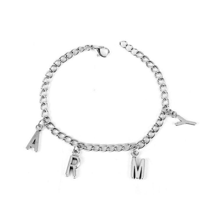 

BTS - ARMY - Fan Support Bracelet, Pendant Bracelet, Fashion Jewelry for Men and Women