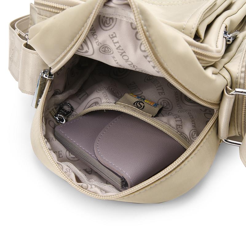 Water-repellent Nylon Bag Travel Shoulder Bag Women's Crossbody Bag Small Square Bag