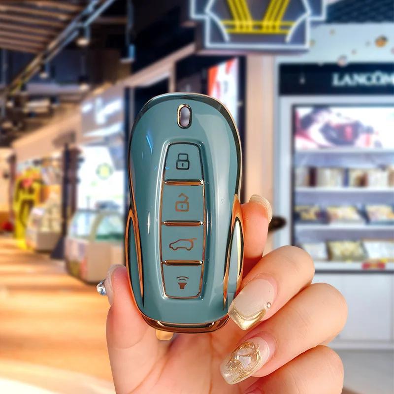 

4 Buttons Silicone Car Key Cover Case Shell Set for Ford EQUATOR JMC Plus 5 6 7 Sport EcoBoost Smart Remote Keychain Accessories сірий