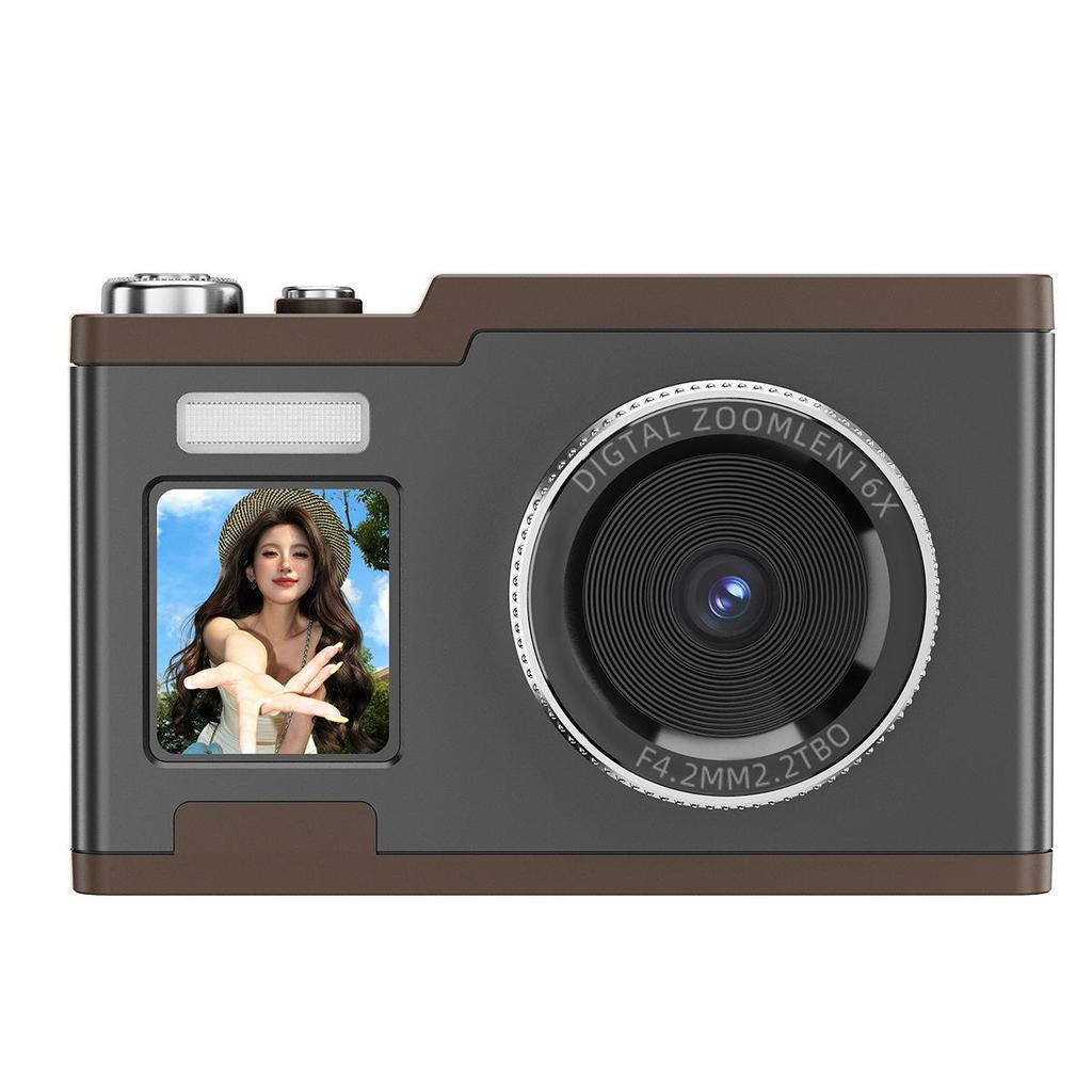 26-Year Explosive Dual-Screen Digital Camera with Cold White Skin Filter, Beauty Vlog Close-Up Light