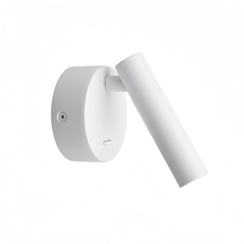

Surface Mounted Modern Minimalist Bedside Wall Lamp Reading light hotel bedroom small spotlight rotatable bedside lamp Pure White 6000K
