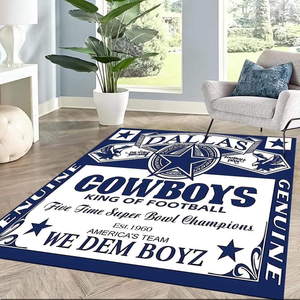 Dallas Area Rug Suitable for Outdoor Dormitory Foyer Dining Room Antislip Carpet Office Home Decor Gift for Festivals