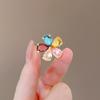 Anti-light brooch buckle artifact luxury temperament crystal flower brooch mini invisible fixed clothes neckline pin