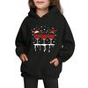 Sweatshirts For Teen Girls Hoodies Long Sleeve Drawstring Pullover Cute Printed Oversized Hoodie Christmas