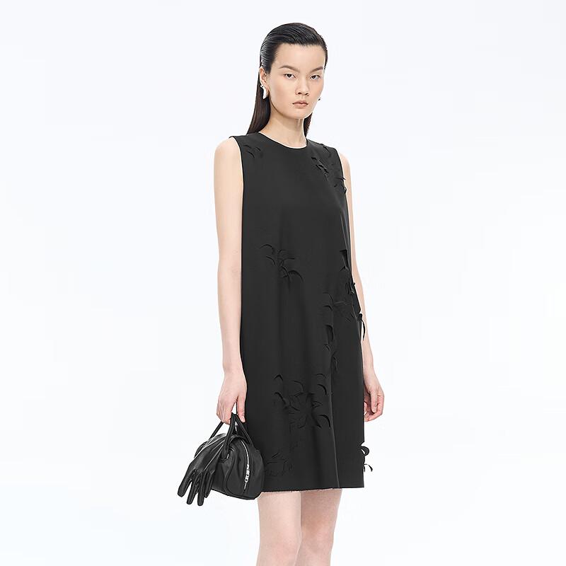 JNBY 2025 Autumn Sleeveless A-Line Knit Dress
