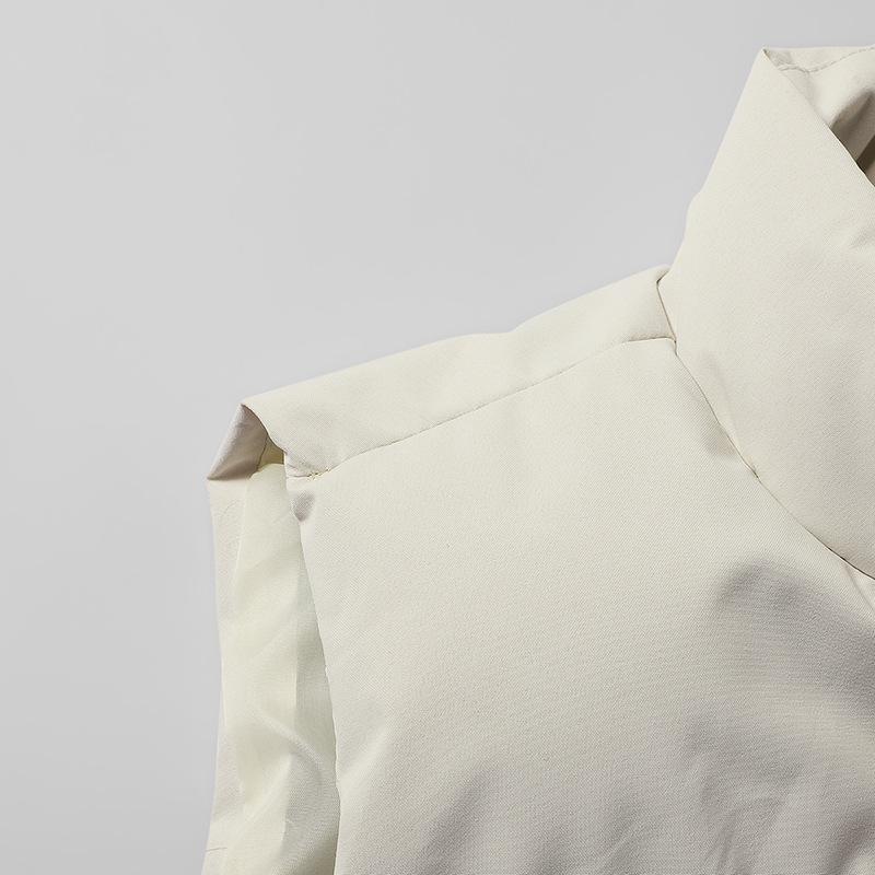 Men's Down Cotton Solid Color Winter Vest - Trendy, Loose, Thick, Warm, Versatile Outerwear for Couples