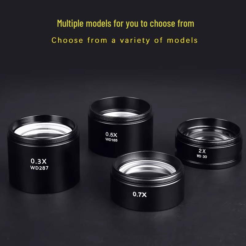 Wide-Angle Eyepiece Stereo Microscope with Reticle and Lens Adapter