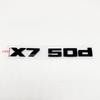 Applicable To 3D M X7M50i X7M50d X7M60d X7M60i Numbers ABS Emblem for X7 Series E70 G05 Car Trunk Exterior Decor Logo Sticker