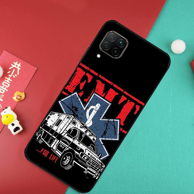 EMT EMS Ambulance For Huawei Nova Y73 Y70 Y72 Y60 Y90 Y61 Y91 8i 7i 11i 12i 12s 9 10 SE P20 P30 P40 Lite Case