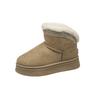 Enter the foreign trade factory for direct sales, winter warm fur integrated snow boots women's shoes short cotton wool shoes non-slip