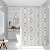 Handon PEVA Waterproof Shower Curtain - Diamond Triangle Pattern