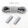 1Pair Round Elastic Laces Without Ties Metal Buckle Shoelace Sneakers Canvas Shoes No Tie Shoelaces Kids Adult Shoe Accessories
