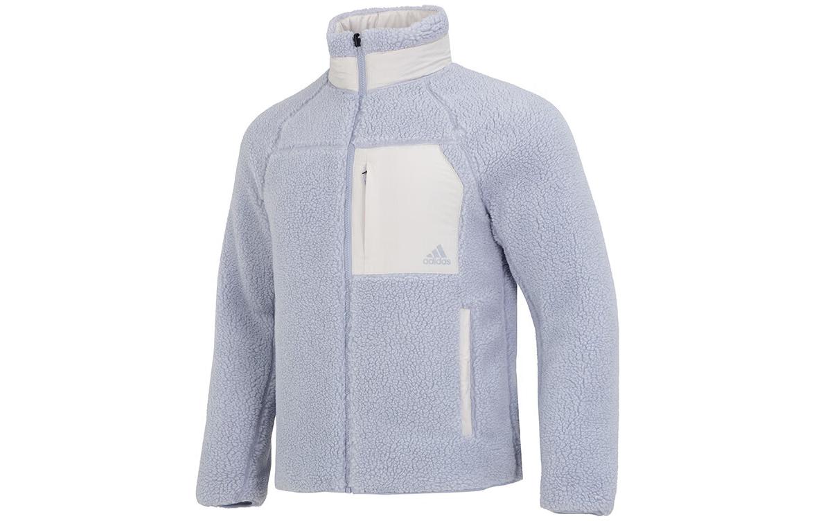 Adidas Velvet feel Coat Men s Blue HN2078 L