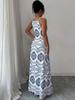 European & American Bohemian Maxi Spaghetti Strap Summer Dress
