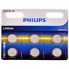 Philips Battery Cr2032 3V Lithium 6-Piece Set