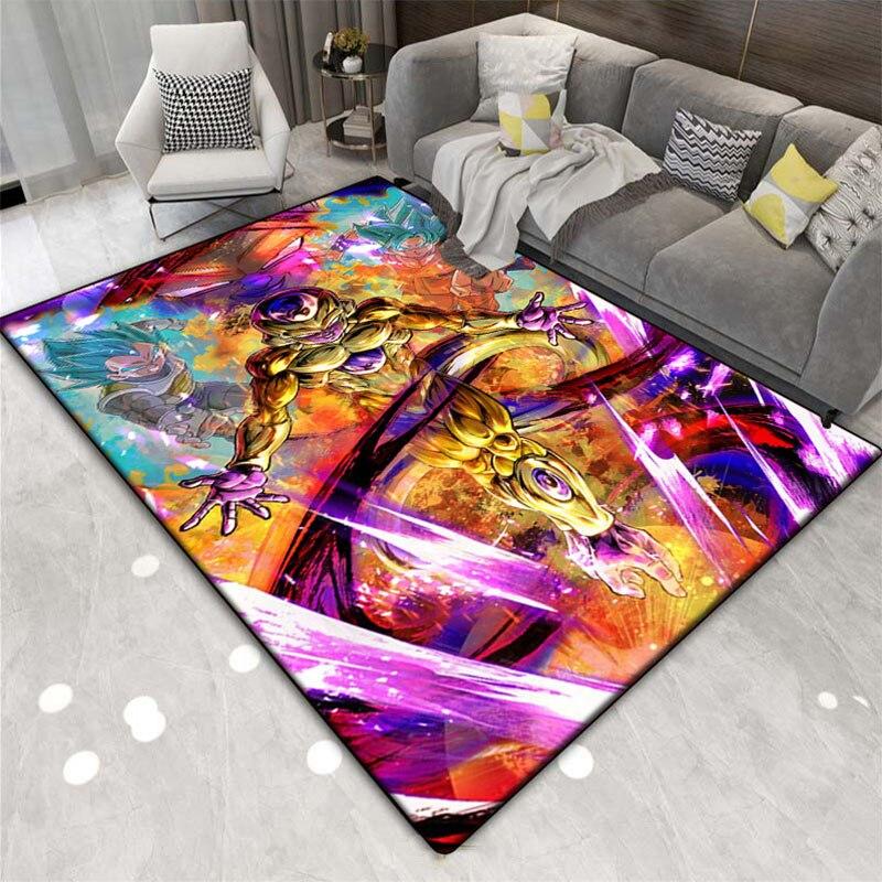 Multi Functional Cartoon Flannel Soft Home Living Room Japanese Cartoon Game Bathroom Kitchen Doormat Anti-skid Carpet.