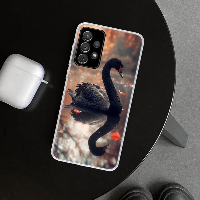 

Black Swan Noble Phone Case for Samsung Galaxy A17 A16 A26 A36 A56 A57 A37 A15 A25 A35 A55 A14 A24 A34 A54 A13 A23 A33 A53 Galax Samsung A56