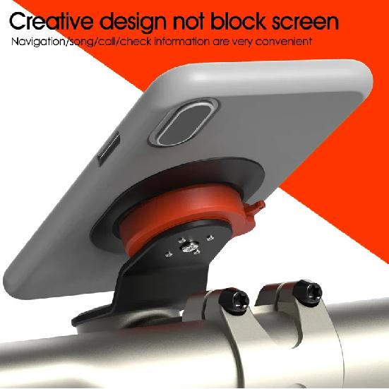 Uchwyt na telefon na mostek roweru górskiego Rower MTB Stojak montowany na mostku Nawigator Moto Kolarstwo outdoorowe Smartfon dla Xiaomi iPhone