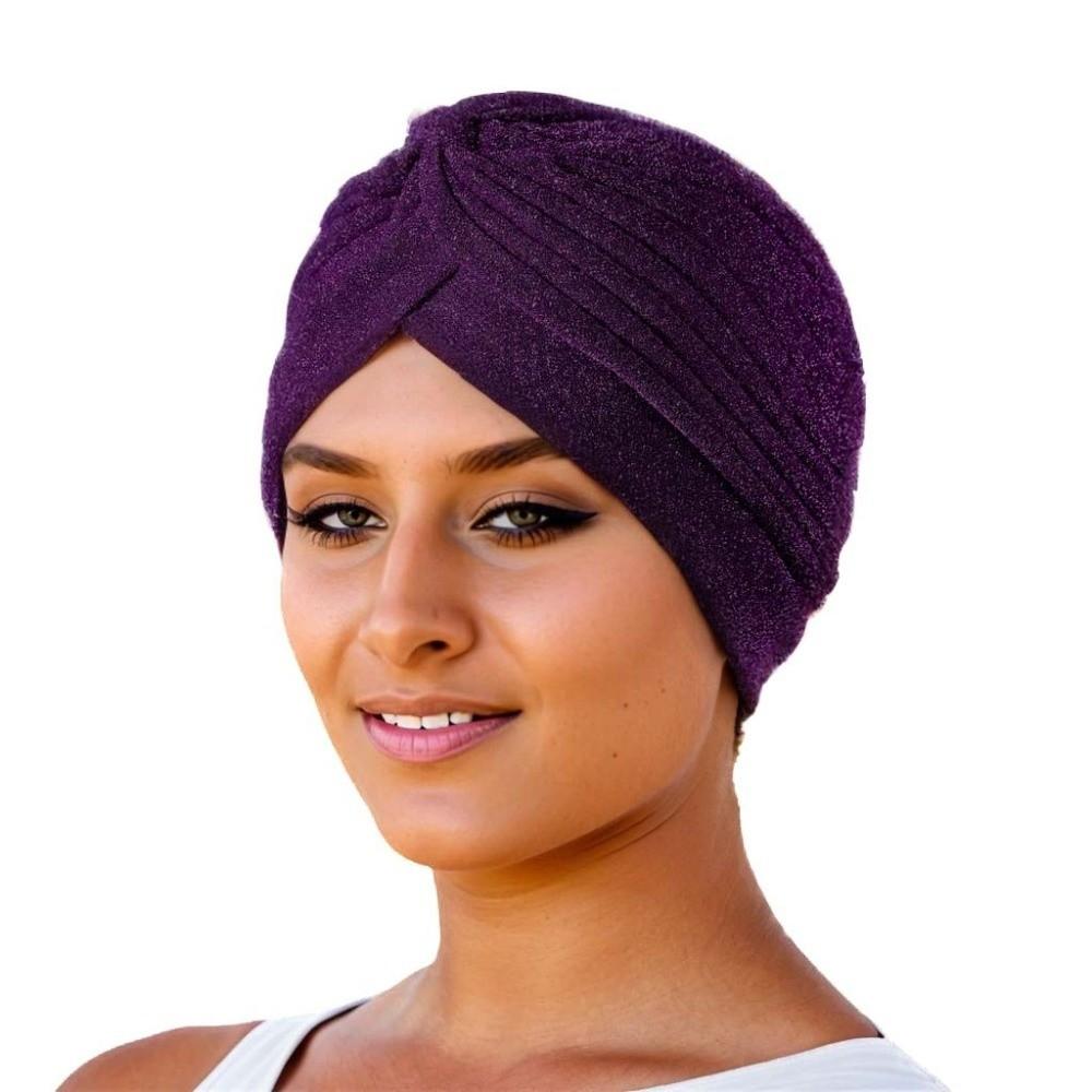 Elastic Twist Knot Turban Hat Wrap Style Cancer Chemo Hat New Islamic Headband  Women Headwear
