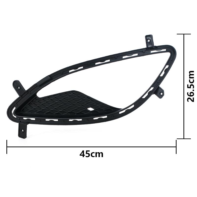 Für Hyundai Genesis Coupe 2013 2014 2015 2016 Frontstoßstange Nebelscheinwerferlampe Gitter Abdeckung Rahmen Nebelscheinwerfer Zierleiste Abdeckkappe Blende Haube