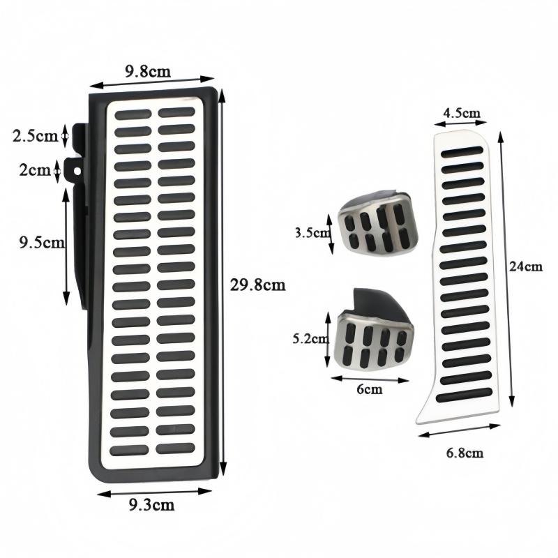 

Педали для автомобиля с левым рулем для VW Jetta Mk5 Golf 5 6 Scirocco CC Rabbit EOS Tiguan для Skoda Octavia A5 Superb Yeti для Seat Altea Leon Toledo MT 4PCS