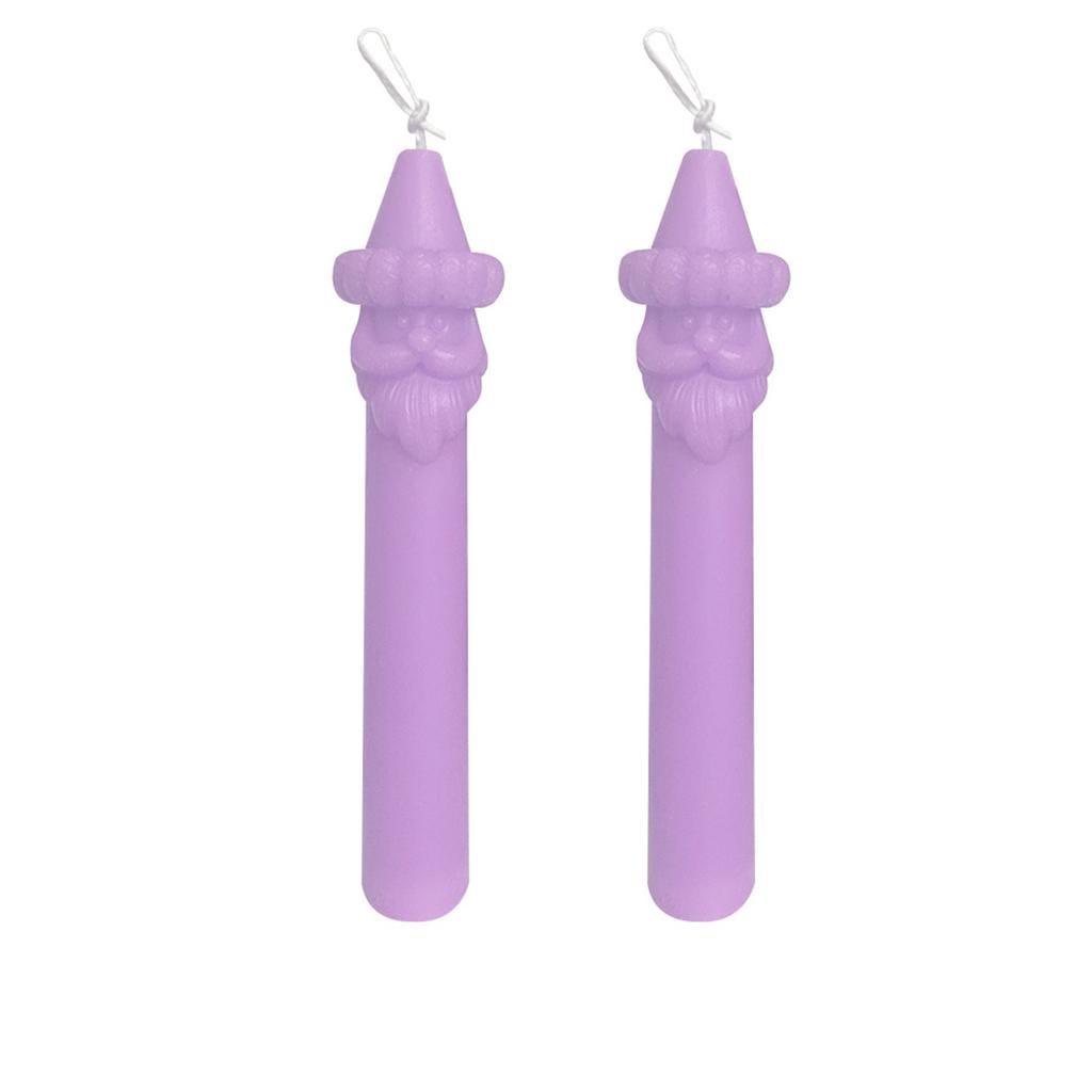 Claus Pillar, Long Pole, Candles, Festive Atmosphere, Decorative Ornaments, Holiday Gifts, Claus Long Candles