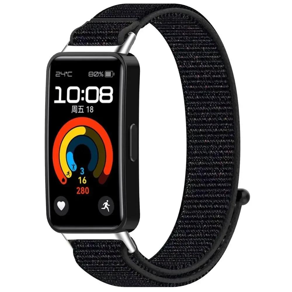 Soft Nylon Nylon Loop Strap Adjustable Wristband Bracelet Replacement Accessories Watchband for Band 9/8
