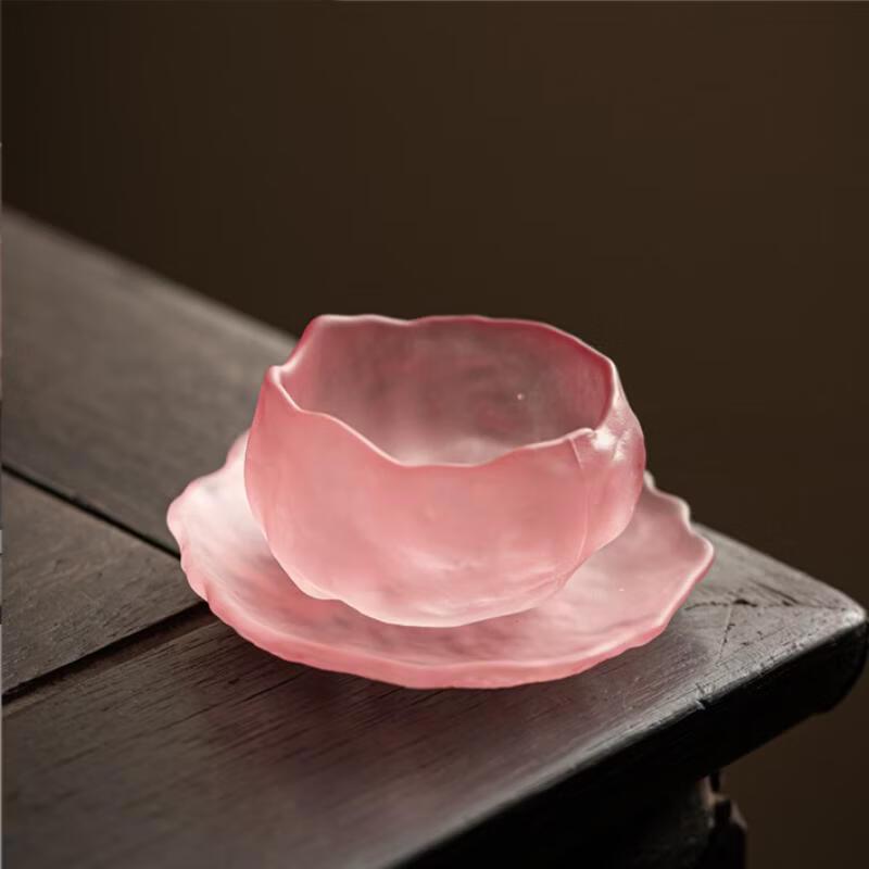Japanese Style Glazed Glass Teacup Set
