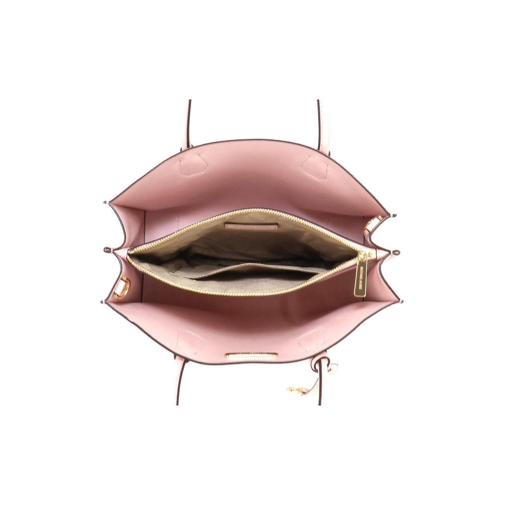 New MICHAEL KORS Split Cow Leather Shoulder Bag, Handbag Large Women's Nude Pink 35T2GM9S3L-648