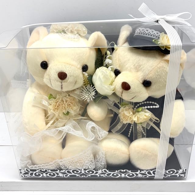 Wedding Gift, Wedding BearWelcome Bear, Pair Set of 3 Sizes (Large)