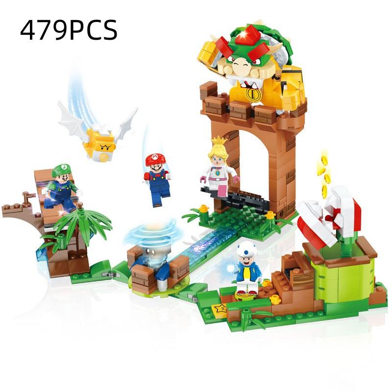 Creative Super Mario Bros Building Blocks Toys For Kids Build Scenes Models
