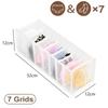 1PC- Closet Organizer for Socks Home Separated Underwear Storage Box 7/9/11 Grids Jeans Bra Organizer Foldable Drawer Organizer