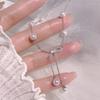 Sweet Bow, Pearl Tassel Necklace, Female Niche Design, Elegant Pearl Collarbone Chain