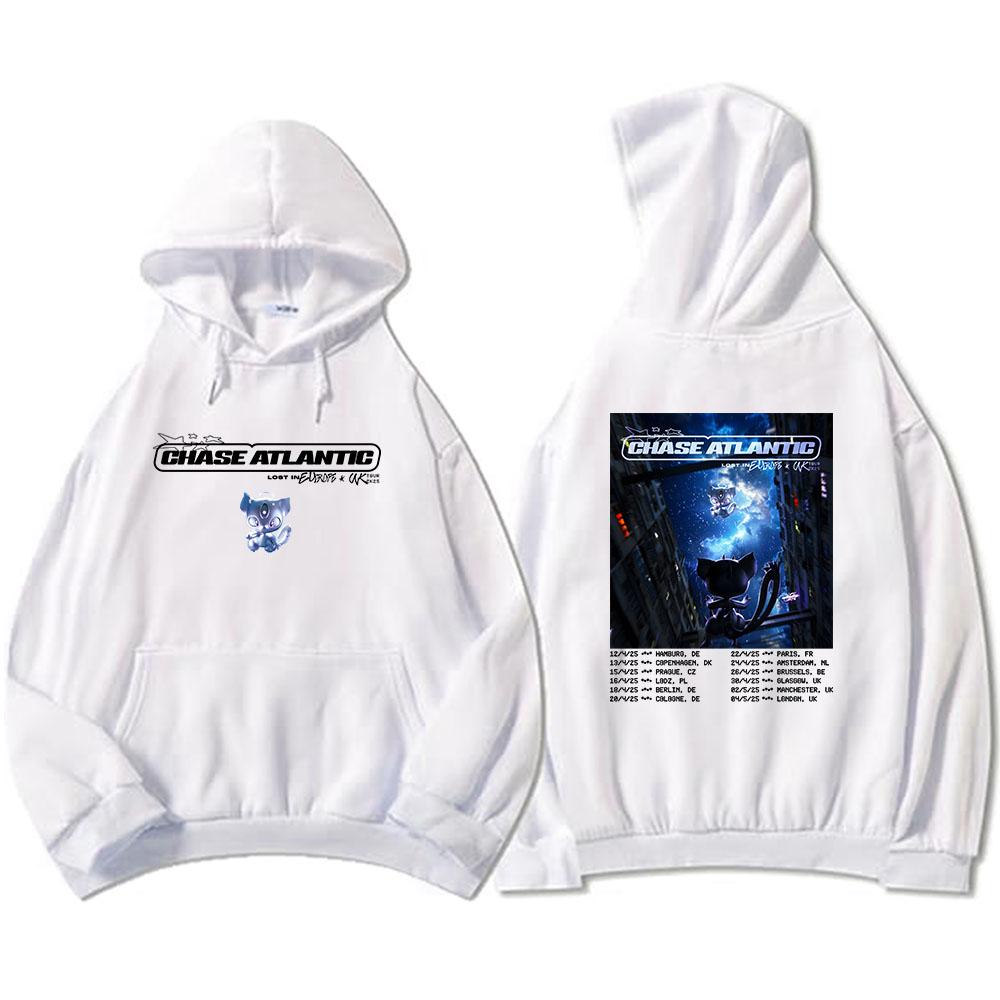2026 UK and Europe 'Lost In Europe' Arena Tour Hoodies Chase Atlantic Graphic Sweatshirts Hooded Men/Women Clothes Hip Hop Hoody