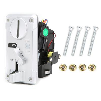 Aceptador de Monedas Comparativo Caja CPU con Luz LED Tapa Abatible para Máquina de Juego Plateado