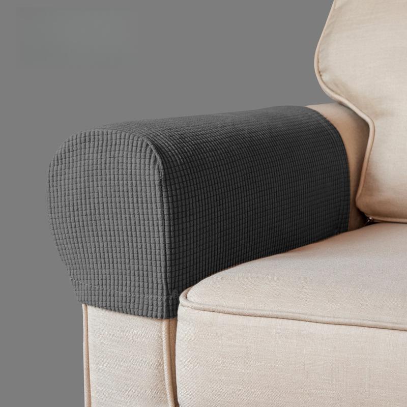 2PCS Luxurious Sofa Armrest Covers Soft and Thick Chair Arm Protectors, Universal Fit,Elastic Armrest Covers