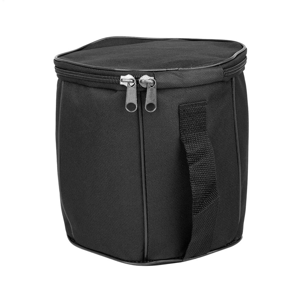 Waterproof Oxford Accordion Case with Shoulder Straps, Padded Black Storage Bag for Travel