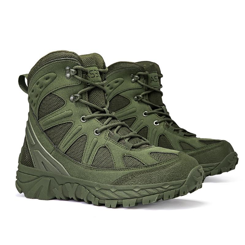 2025 Large Size Tactical Mountaineering Boots - Anti-kick, Non-slip Military Combat Boots