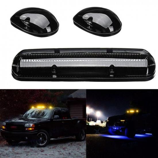 Для Chevrolet Silverado 2500 2500HD 2002-2007 Светодиодные габаритные огни на крышу кабины Янтарные