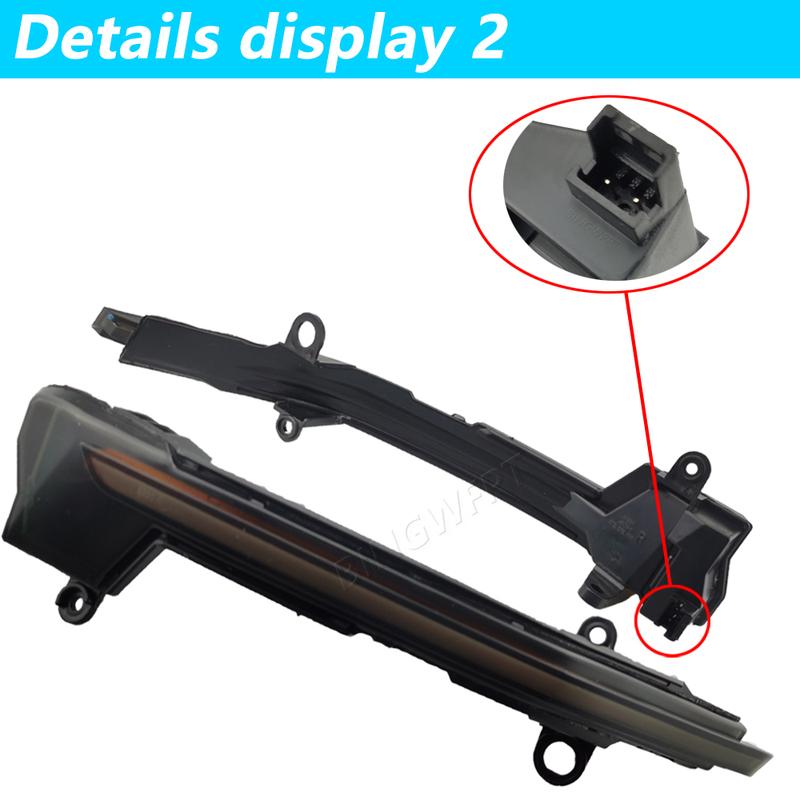 1Pair Dynamic LED Turn Signal Blinker FR Side Mirror Indicator light For Seat Ateca 2016 2017 2018 2019