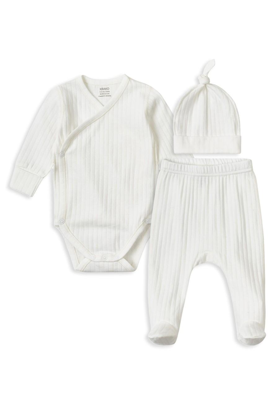 

комплект: боді, повзунки та шапочка KRAKO (82960) 500-560mm білий