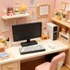 Miniatur-Computerset für 1:12er Maßstab Puppenhaus Schlafzimmer Dekoration