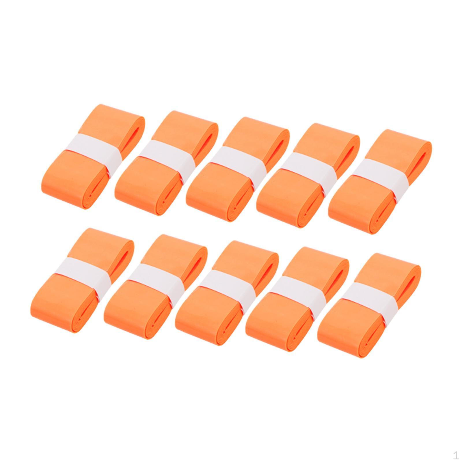 

10 штук ленты для обмотки ручки бадминтонной ракетки, замена ленты для ручки, влагопоглощающая амортизирующая обмотка для